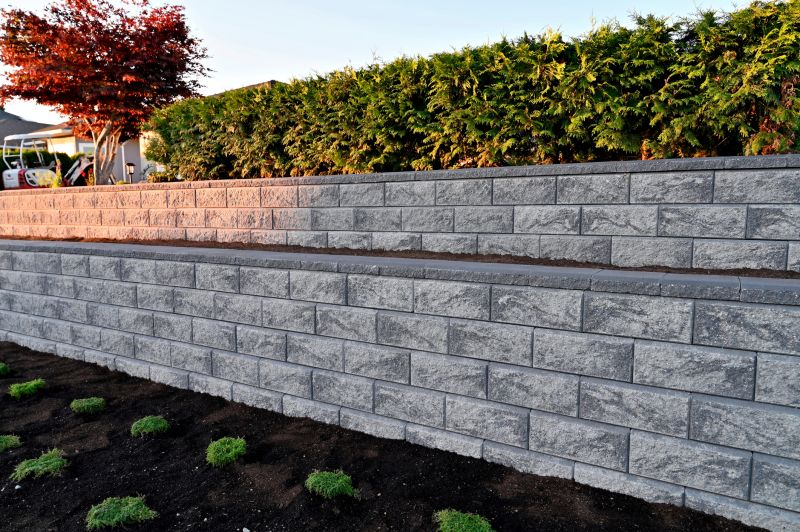 Retention Wall Installation detail
