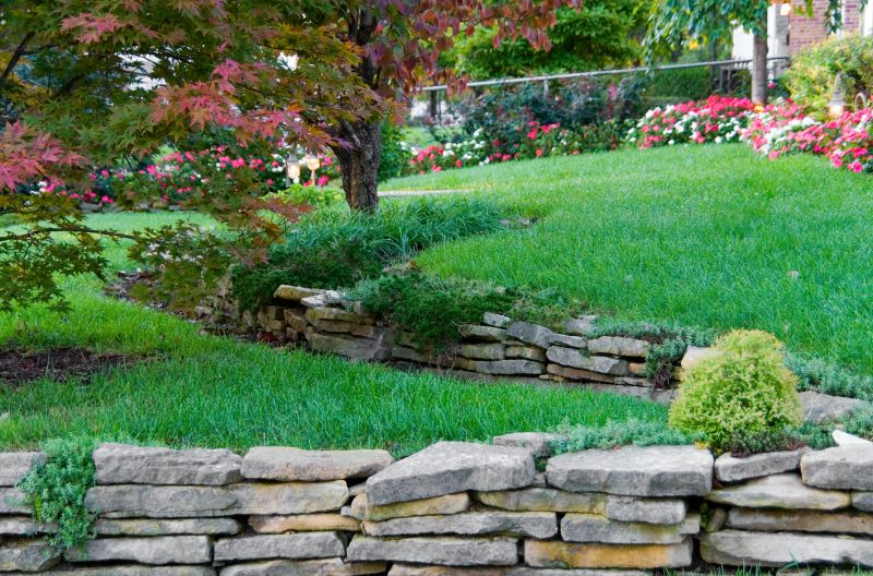 Terraced Garden with Retaining Walls